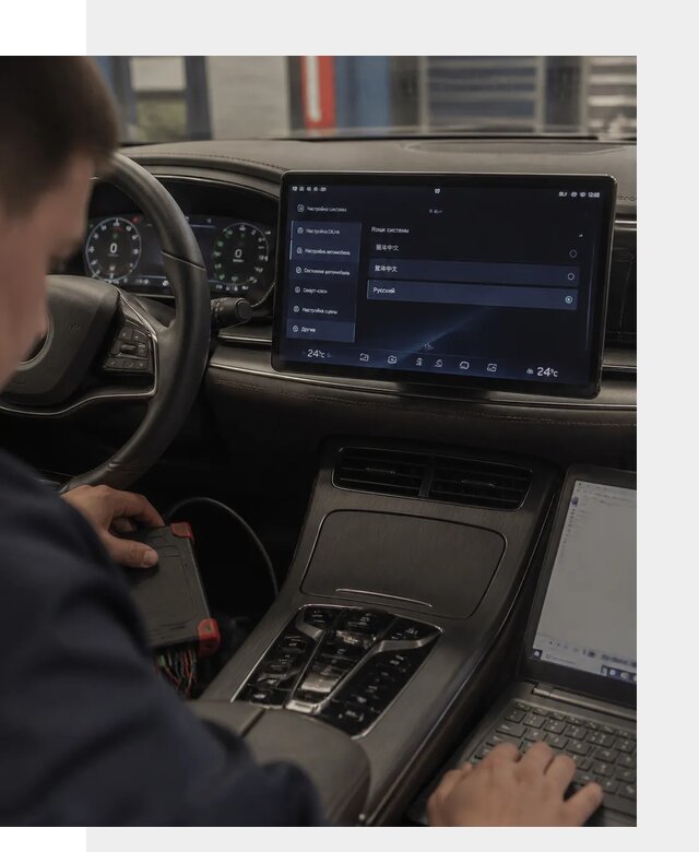 Русификация автомобиля BYD HAN для эксплуатации в Донском